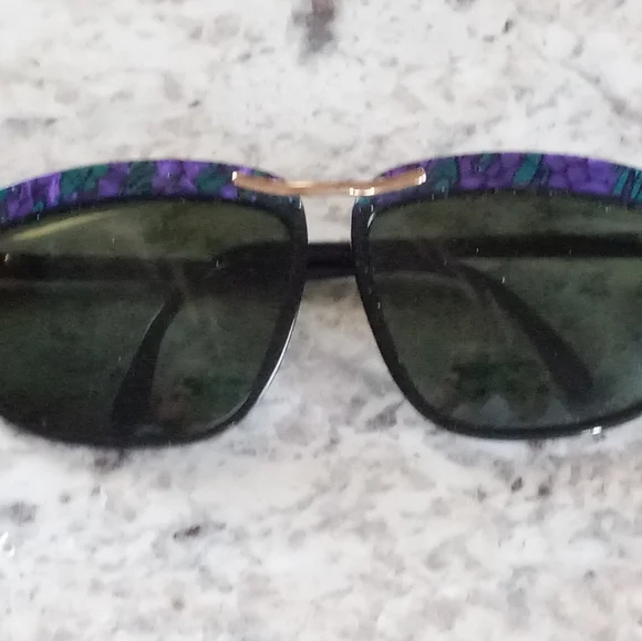 Rare Vintage Marcolin Art Deco Sunglasses NOS  Italy Village by Marcolin 1990 main image 4